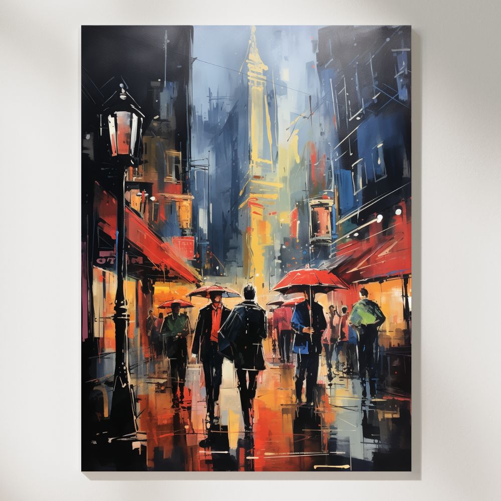 Urban Echoes German Expressionist Streets Wall Art