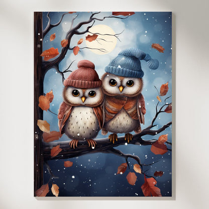 Whimsical Owlet Delight Wall Art