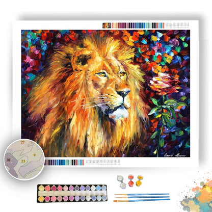LION 24x30  - Afremov - Paint By Numbers Kit