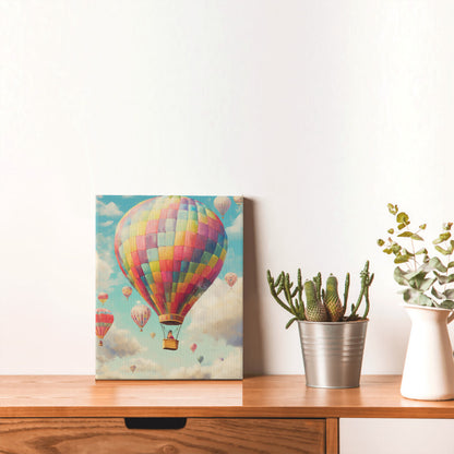 Skyward Splendor Vintage Balloon Festival Wall Art