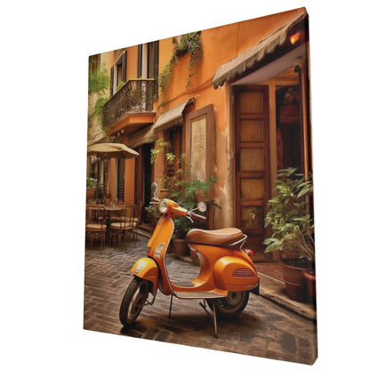 Piazza Elegance Italian Café Reverie Wall Art