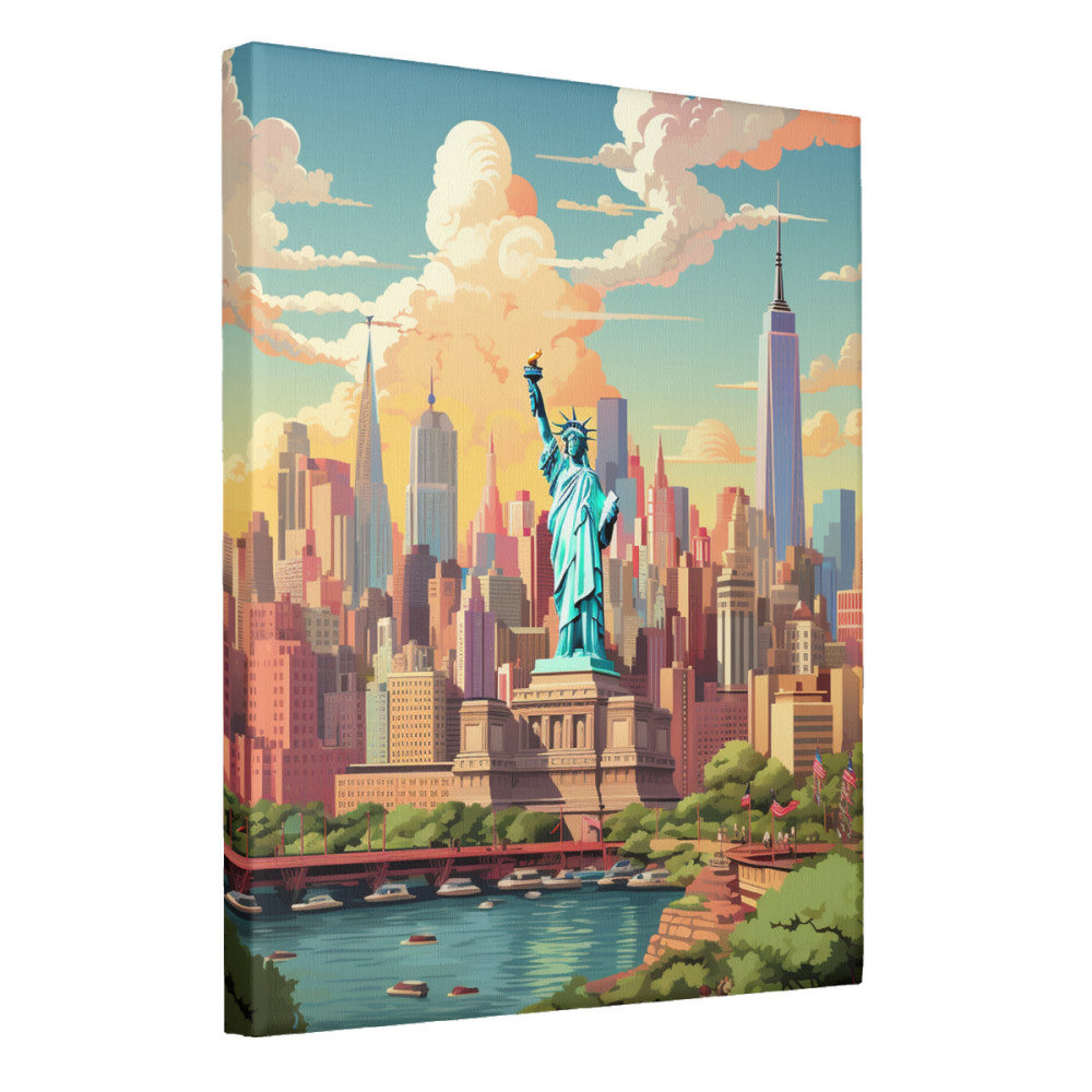 NYC Whimsy Iconic Cityscape Wall Art