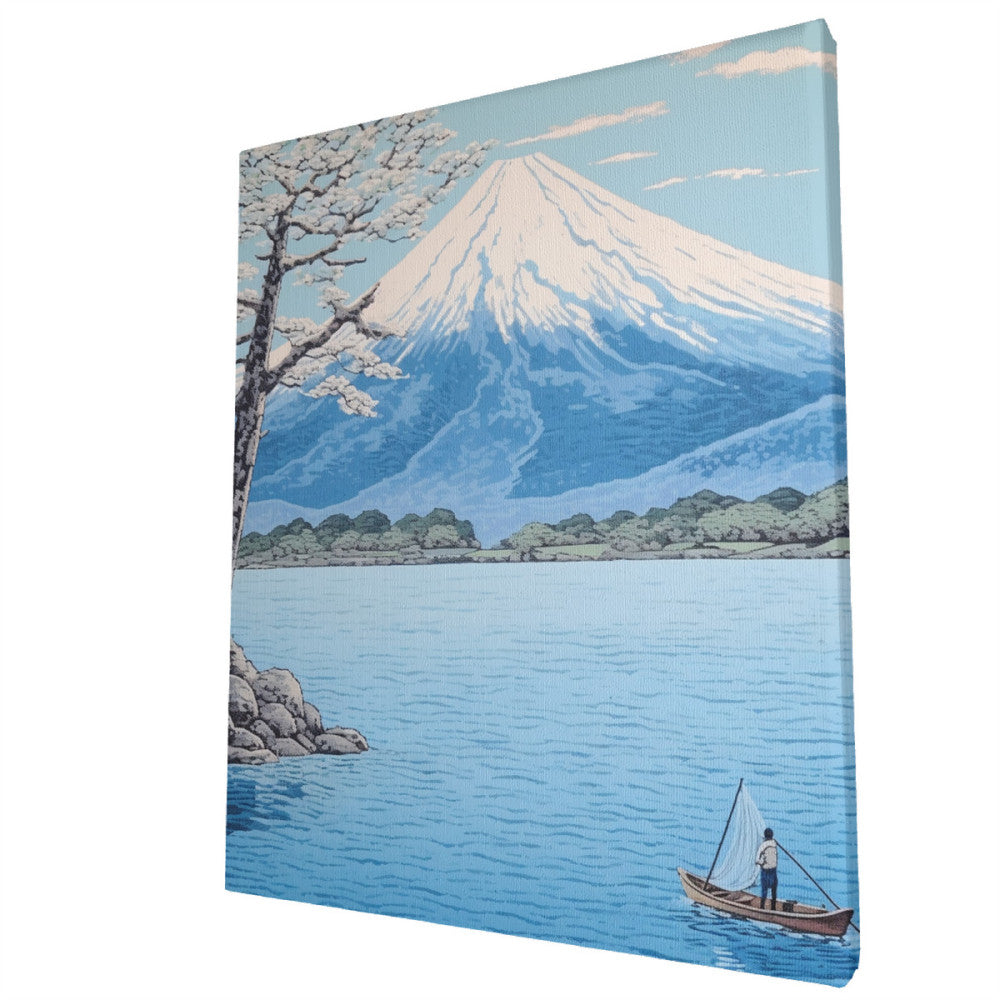 Fuji's Tranquil Journey - Paint by Numbers