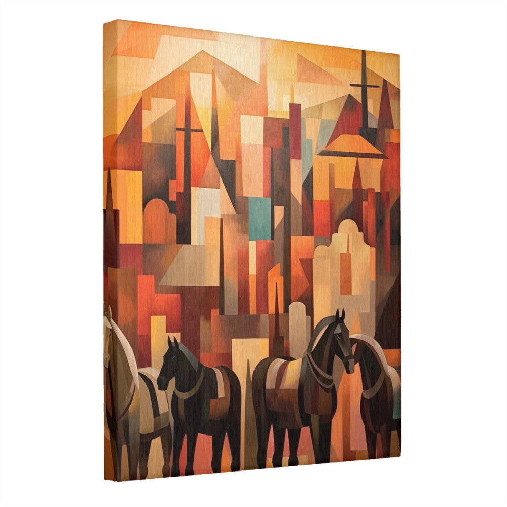 Desert Mavericks Sunset Cowboys Wall Art