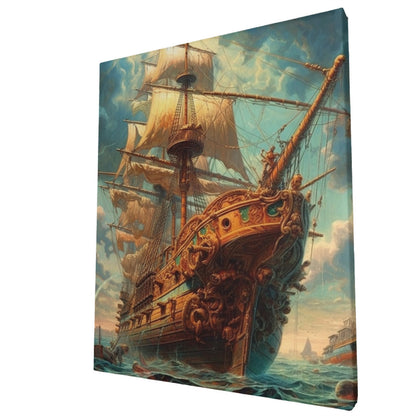 Ocean Odyssey Vintage Nautical Voyage Wall Art