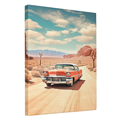 Desert Drive Vintage Cadillac on Route 66 Wall Art