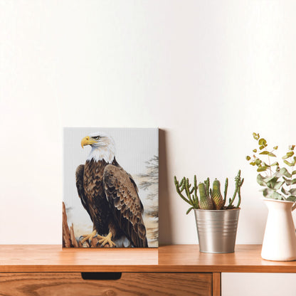 Bald Eagle Wood Art - Paint by Numbers