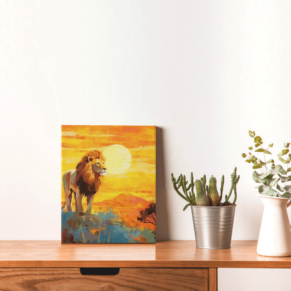 Safari Sunset Vintage Expedition Wall Art