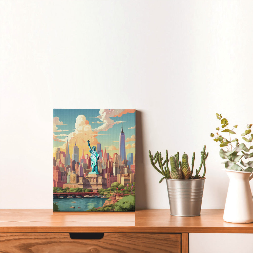 NYC Whimsy Iconic Cityscape Wall Art