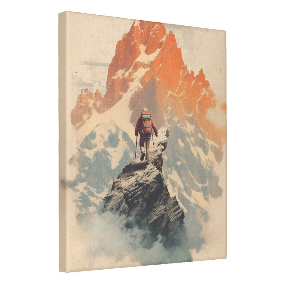 Summit Serenity Vintage Mountaineer Wall Art