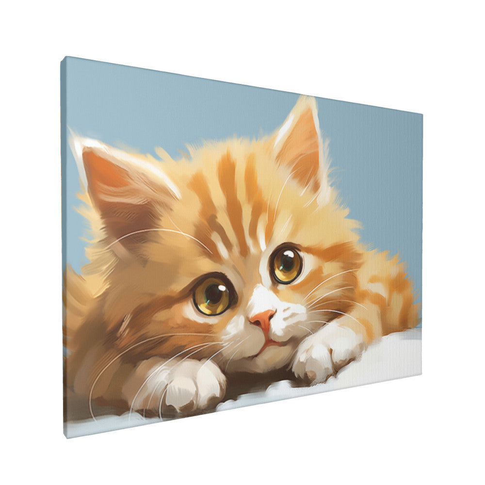 Orange Cat's Rest Wall Art