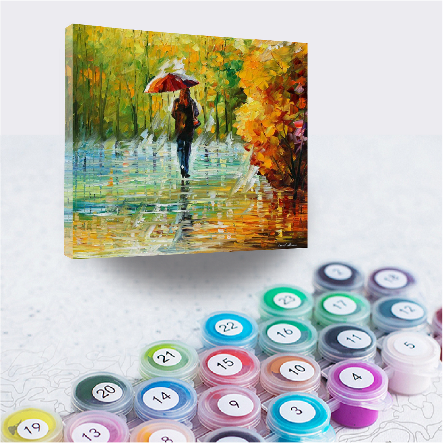 THE BEAUTY OF THE RAIN - Afremov -  Paint By Numbers Kit