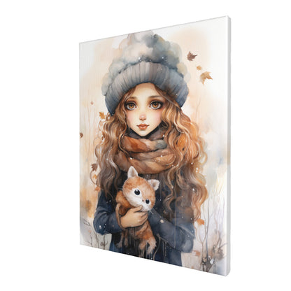 Beret & Scarf Owlets Wall Art