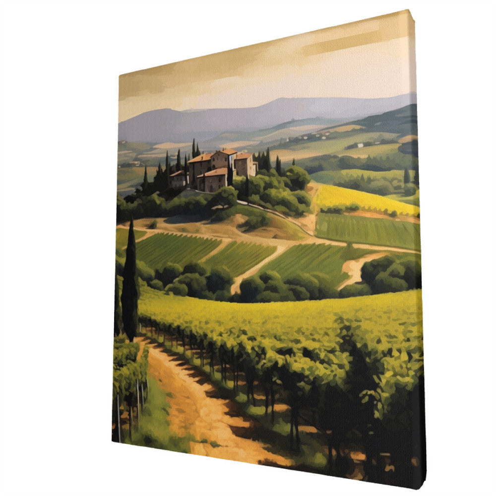 Tuscan Vineyard Beauty- Paint by Numbers