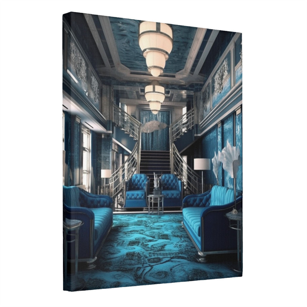 Oceanic Elegance Classic Art Deco Voyage Wall Art