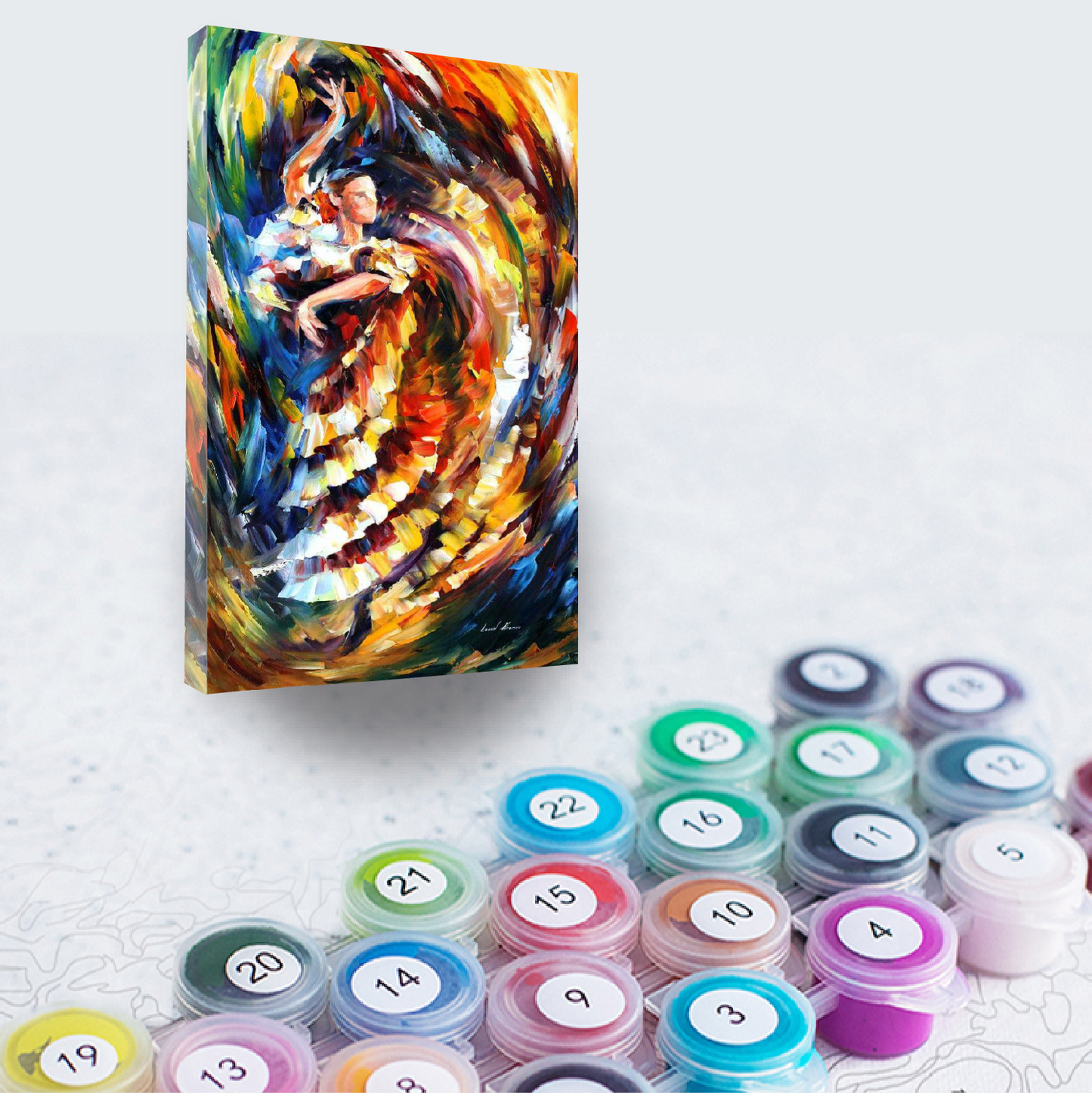 PASSIONATE  FLAMENCO - Afremov - Paint By Numbers Kit