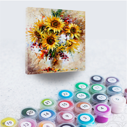 HAPPY SUNFLOWERS - Afremov - Paint By Numbers Kit