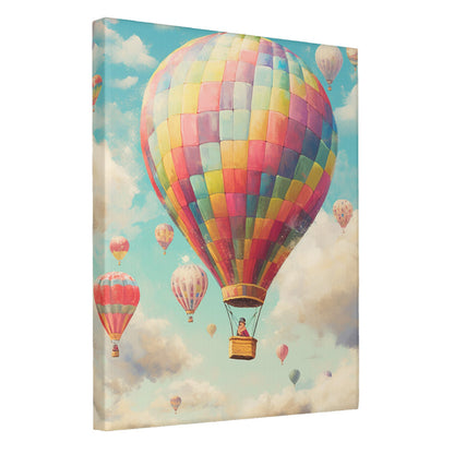 Skyward Splendor Vintage Balloon Festival Wall Art