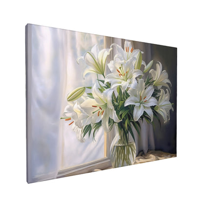 Lilies by the Window - Paint by Numbers