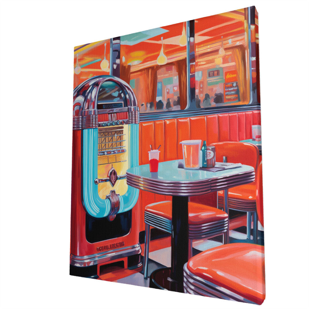 Jukebox Jive Classic Diner Serenade Wall Art