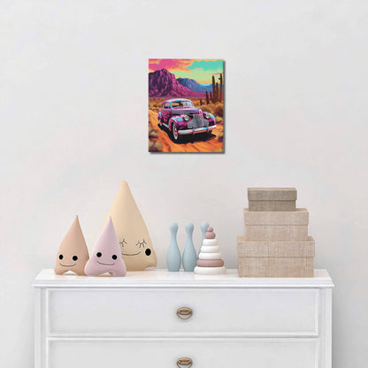 Retro Drive Countryside Odyssey Wall Art