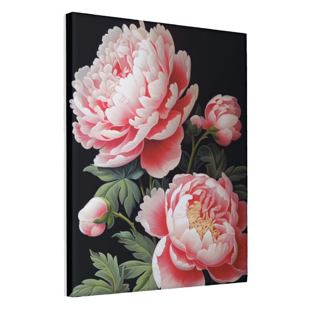 Midnight Peony Elegance- Paint by Numbers