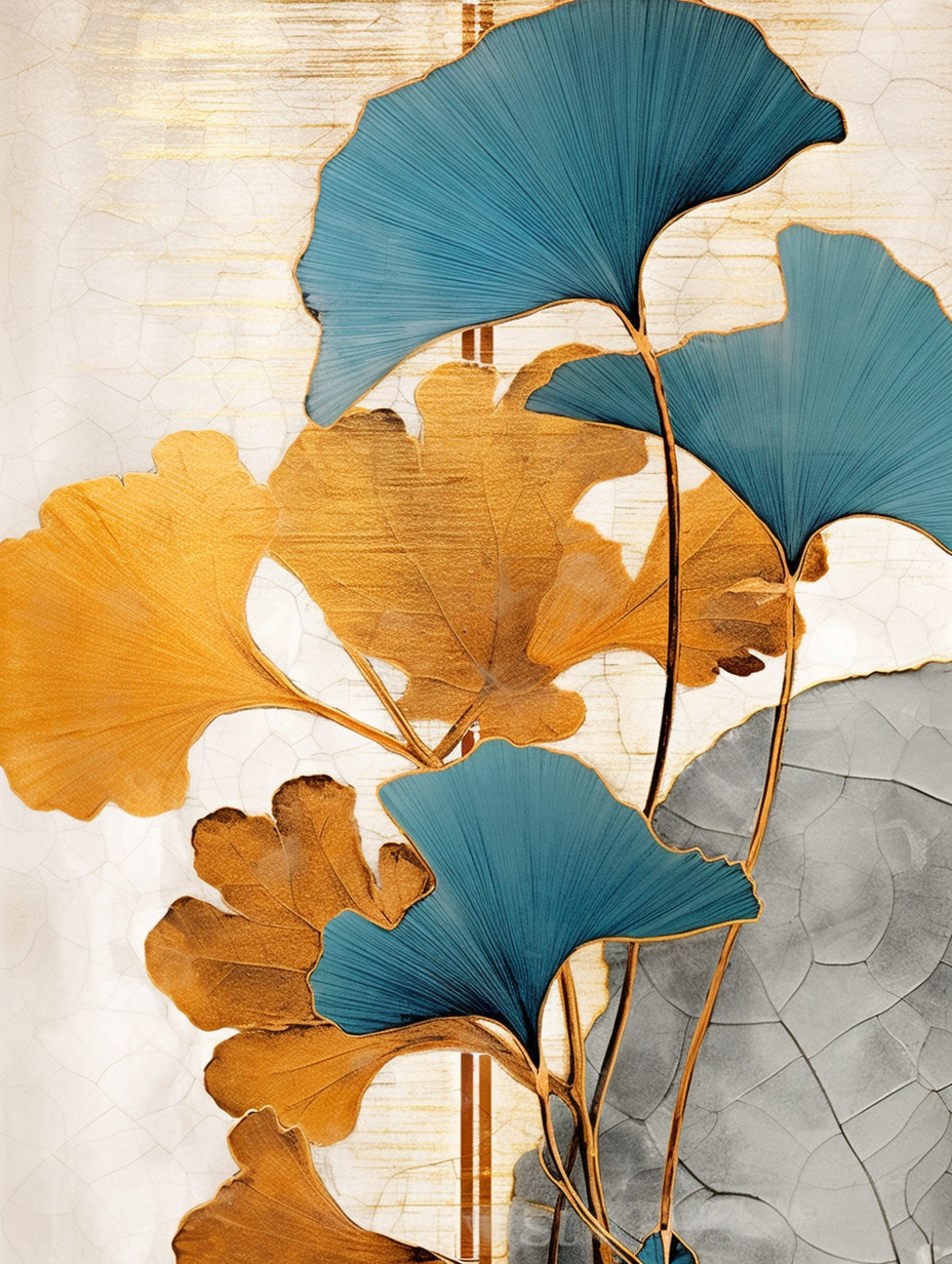 Art Deco Leaves - Paint by Numbers