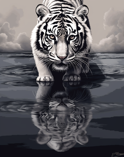 Majestic Tiger Gaze - Paint by Numbers