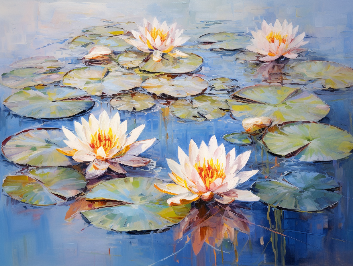 Water Lilies  - Paint by Numbers