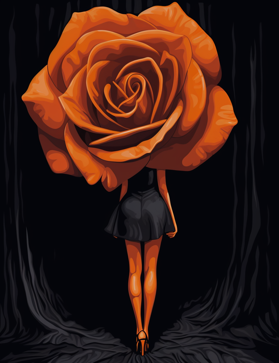 Ballet Rose Illusion - Paint by Numbers