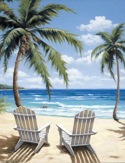 Tropical Tranquility- Paint by Numbers