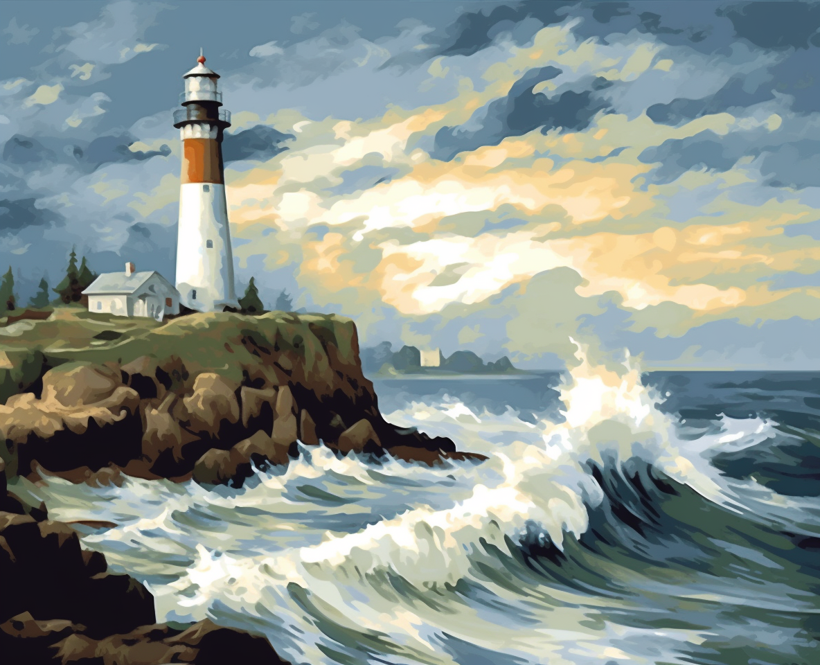 Lighthouse Breeze - Paint by Numbers