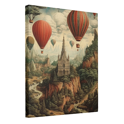 Aerial Tapestry Hot Air Balloon Dreams Wall Art