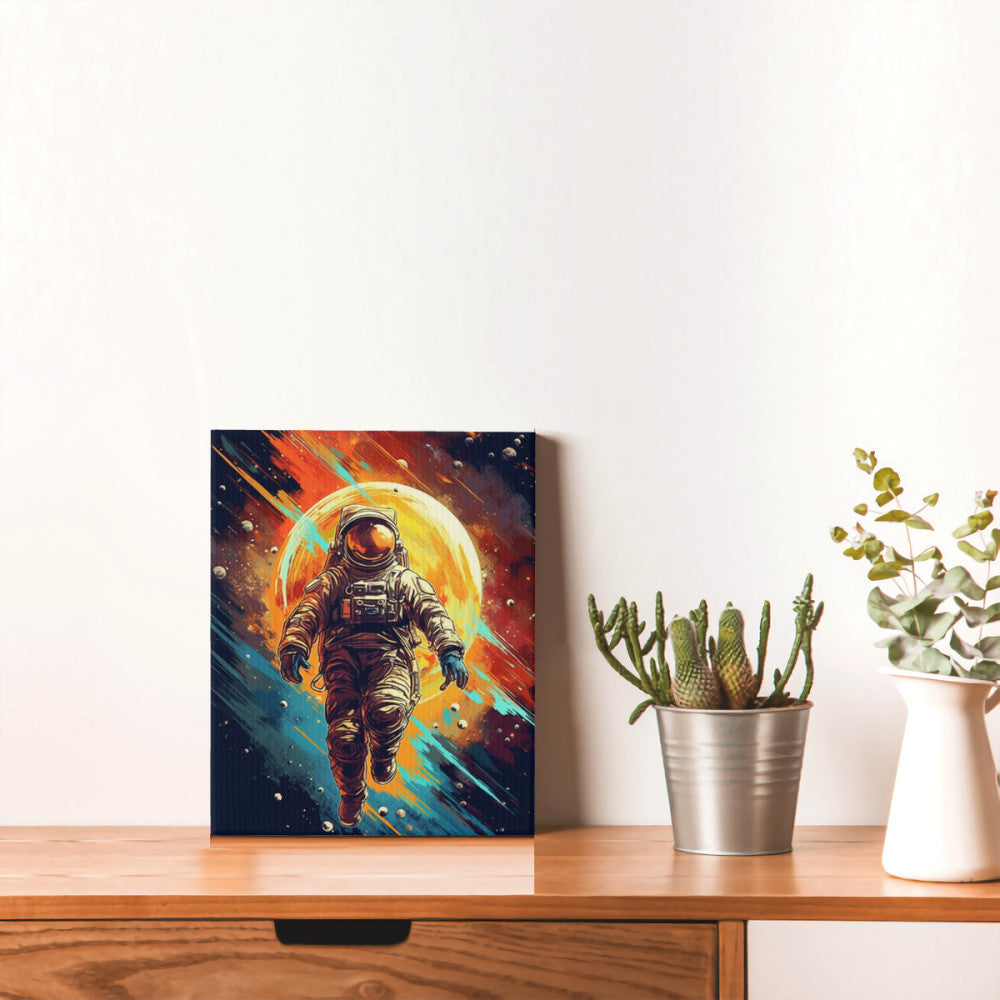 Cosmic Quest Retro Space Expedition Wall Art