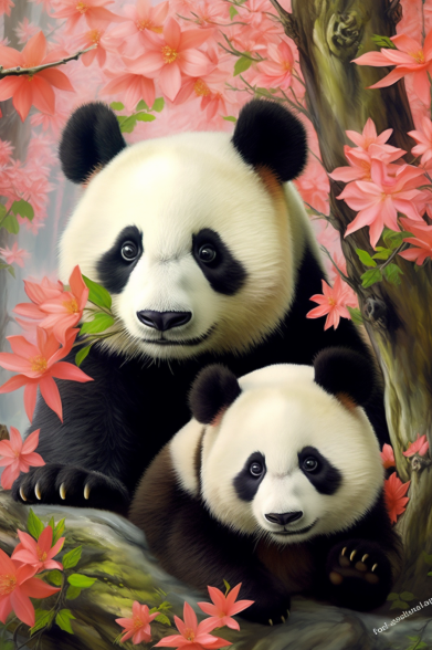 Panda Serenity - Diamond Painting Kit