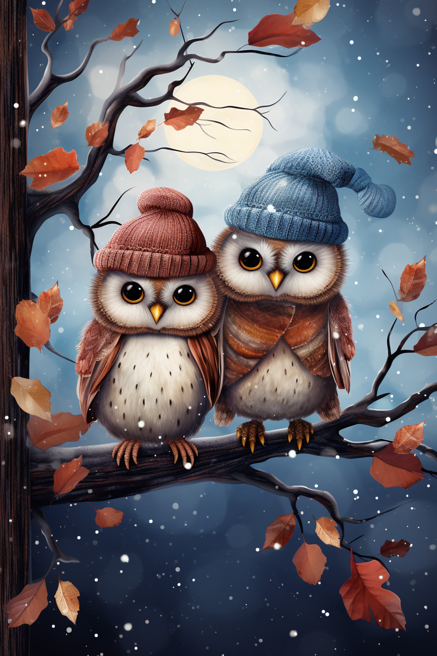 Whimsical Owlet Delight - Paint by Numbers