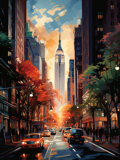 Timeless Manhattan Iconic NYC Silhouette Wall Art