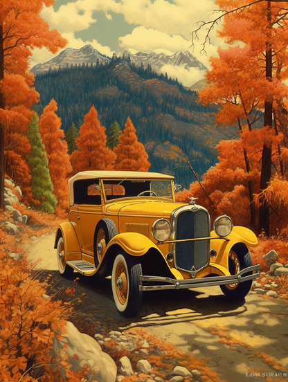 Cruisin' Classics: Countryside Drive Wall Art