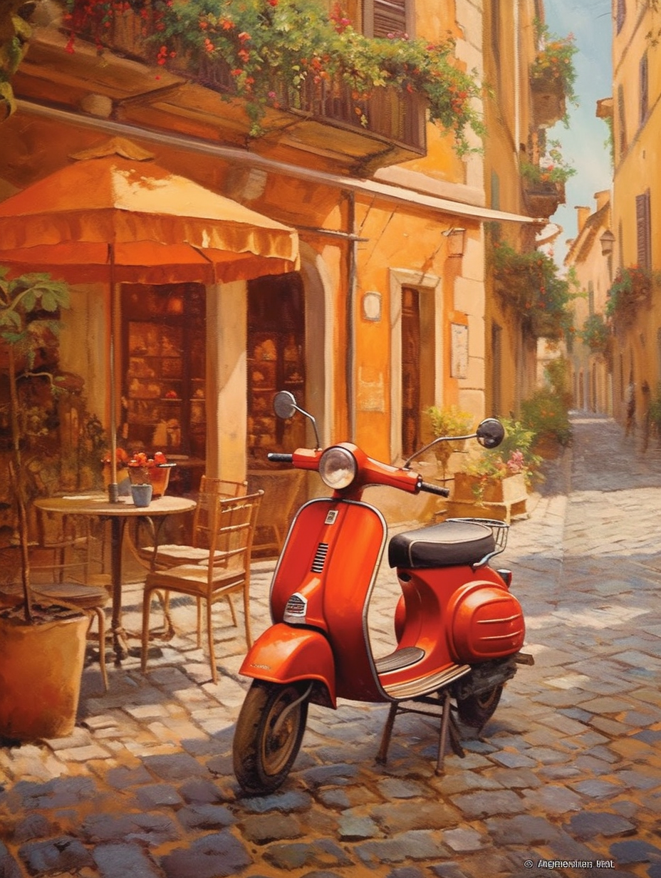 Italian Reverie Piazza Elegance Wall Art