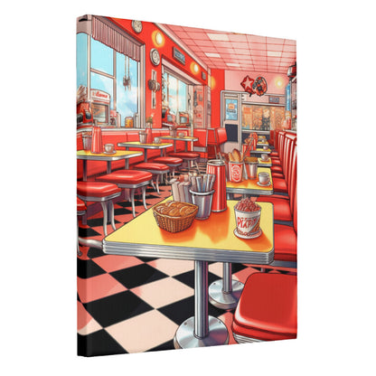 Diner Delight Retro Comic Feast Wall Art