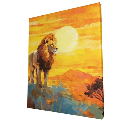 Safari Sunset Vintage Expedition Wall Art