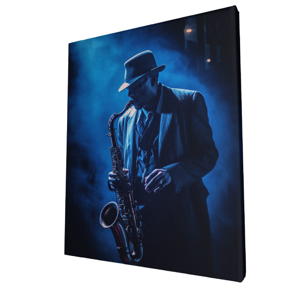 Blue Notes Swinging Jazz Soirée Wall Art