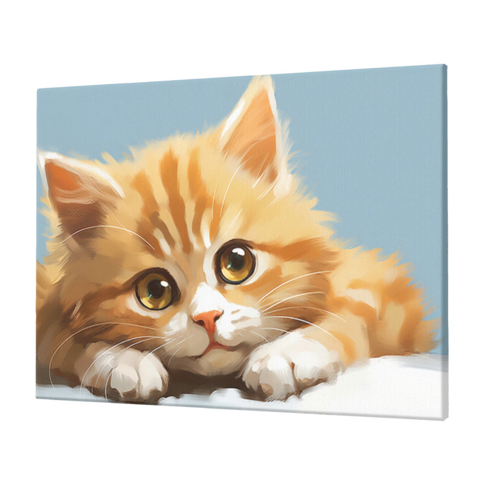 Orange Cat's Rest Wall Art