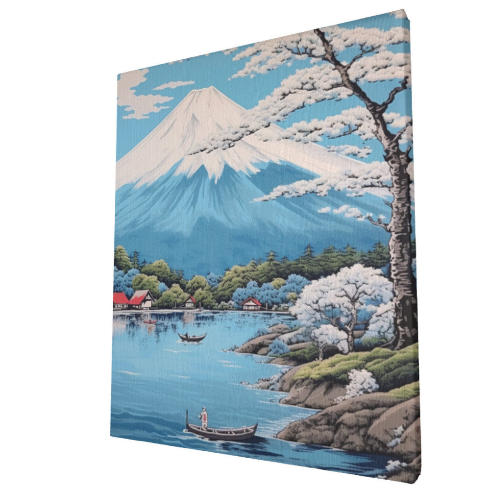 Mt. Fuji Waterway - Paint by Numbers