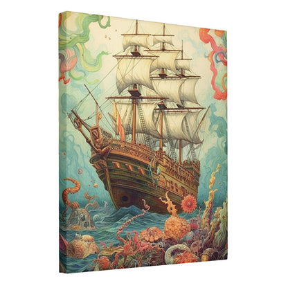 Ocean Odyssey Vintage Nautical Exploration Wall Art