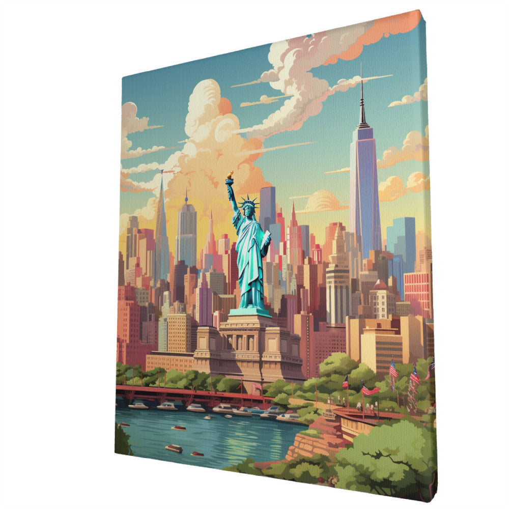 NYC Whimsy Iconic Cityscape Wall Art