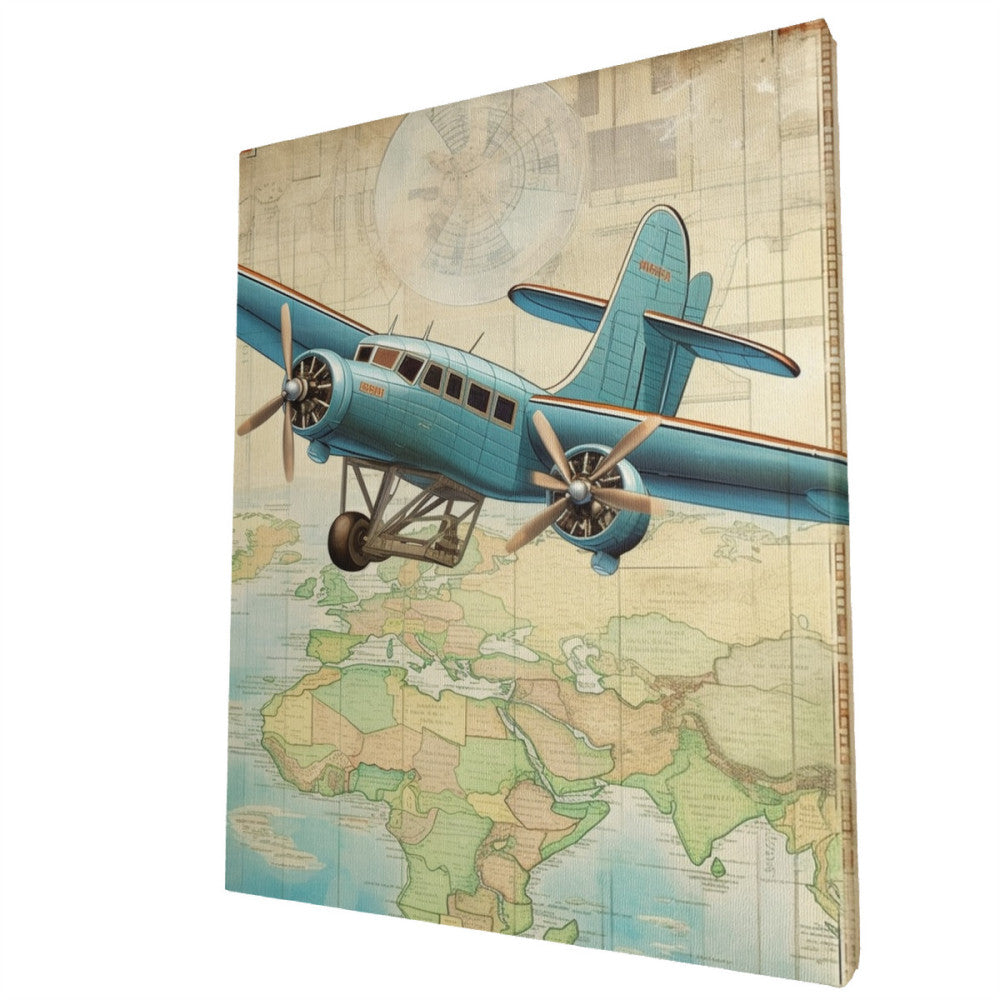 Skybound Odyssey Historic Air Travel Wall Art