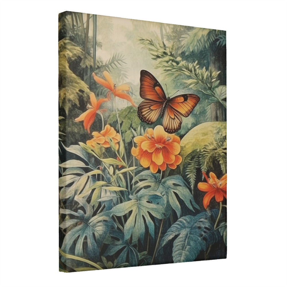 Botanical Oasis Watercolor Whimsy Wall Art