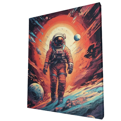 Celestial Odyssey Retro Space Venture Wall Art