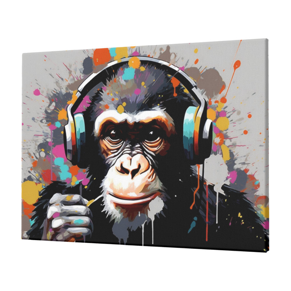 Musical Monkey Splash - Paint by Numbers